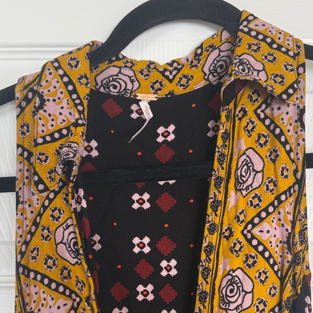 Free People Multicolor Boho Mini Dress - Picture 3 of 6